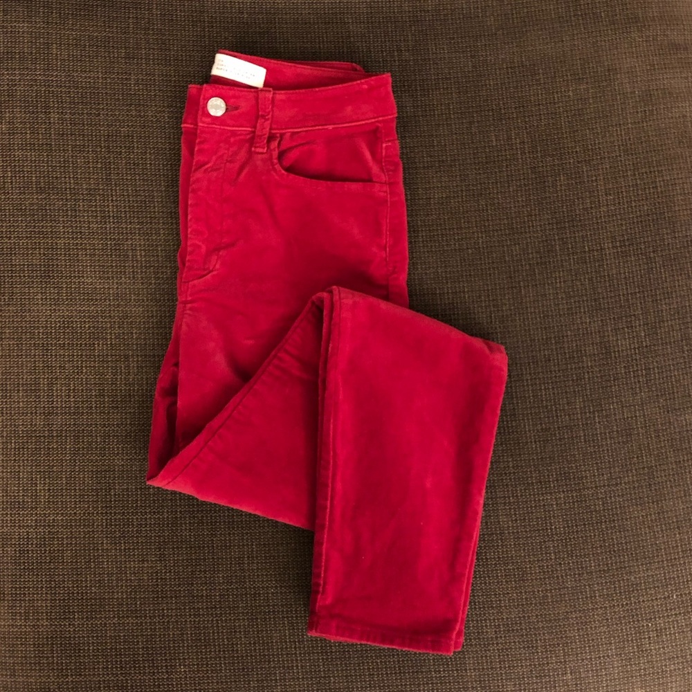 Red Velvet High Rise Skinny jeans from Gap
